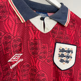 1993/95 ENGLAND AWAY SHIRT (XL) UMBRO