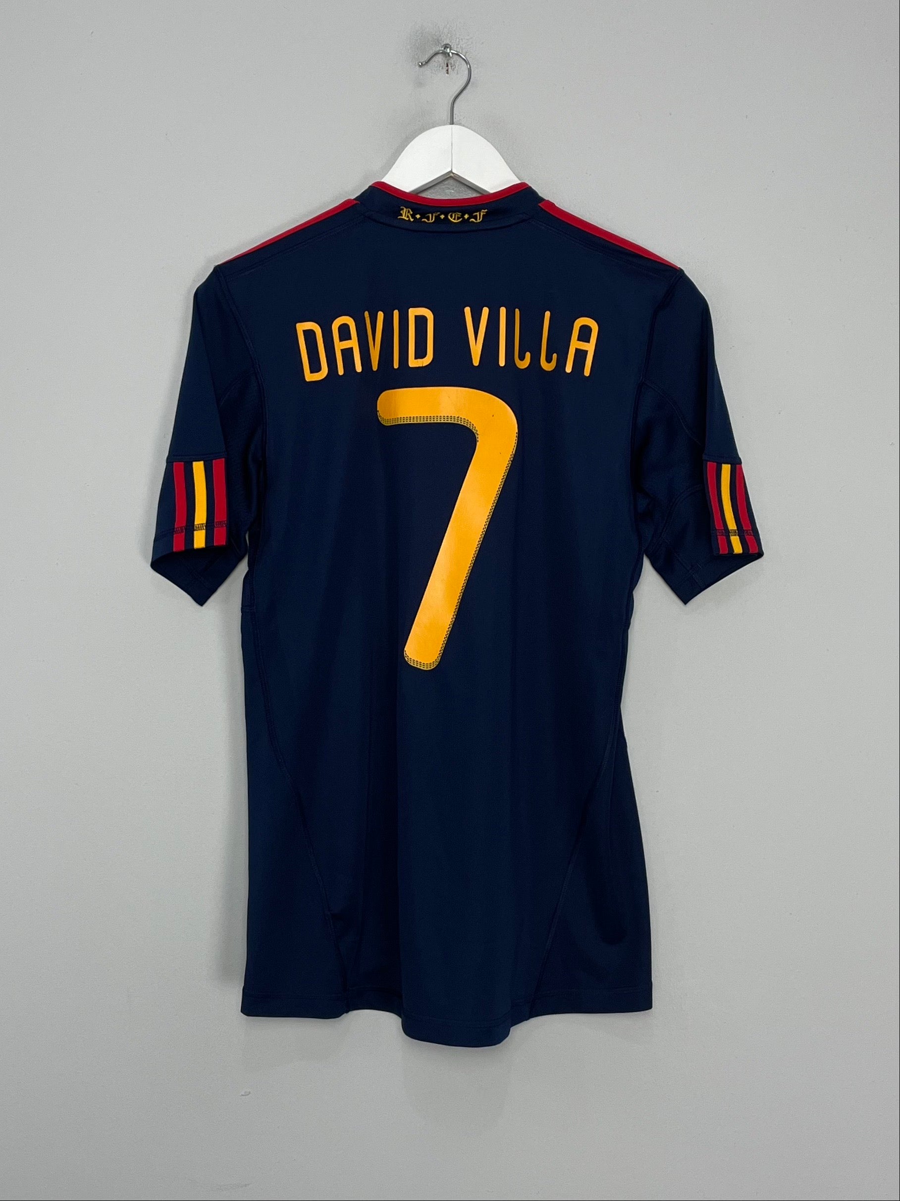 2010/11 SPAIN DAVID VILLA #7 AWAY SHIRT (S) ADIDAS