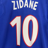 2000/02 FRANCE ZIDANE #10 HOME SHIRT (M) ADIDAS