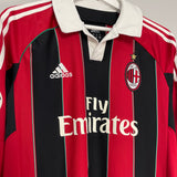 2012/13 AC MILAN IBRAHIMOVIC #11 L/S C/L HOME SHIRT (M) ADIDAS