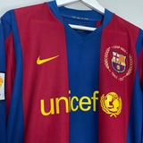 2006/07 BARCELONA RONALDINHO #10 L/S HOME SHIRT (L) NIKE