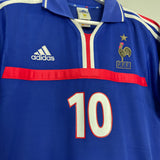 2000/02 FRANCE ZIDANE #10 HOME SHIRT (S) ADIDAS