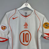 2004/06 NETHERLANDS V.NISTELROOY #10 AWAY SHIRT (S) NIKE