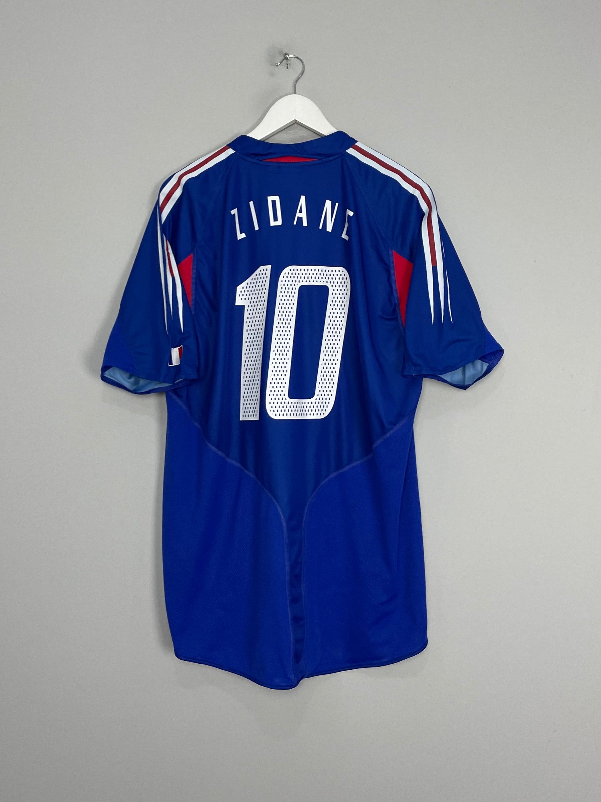 2004/06 FRANCE ZIDANE #10 HOME SHIRT (XL) ADIDAS