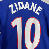 2000/02 FRANCE ZIDANE #10 HOME SHIRT (S) ADIDAS