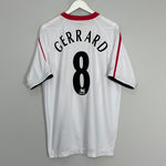 2005/06 LIVERPOOL GERRARD #8 AWAY SHIRT (L) REEBOK