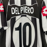 2002/03 JUVENTUS DEL PIERO #10 HOME SHIRT (L) LOTTO