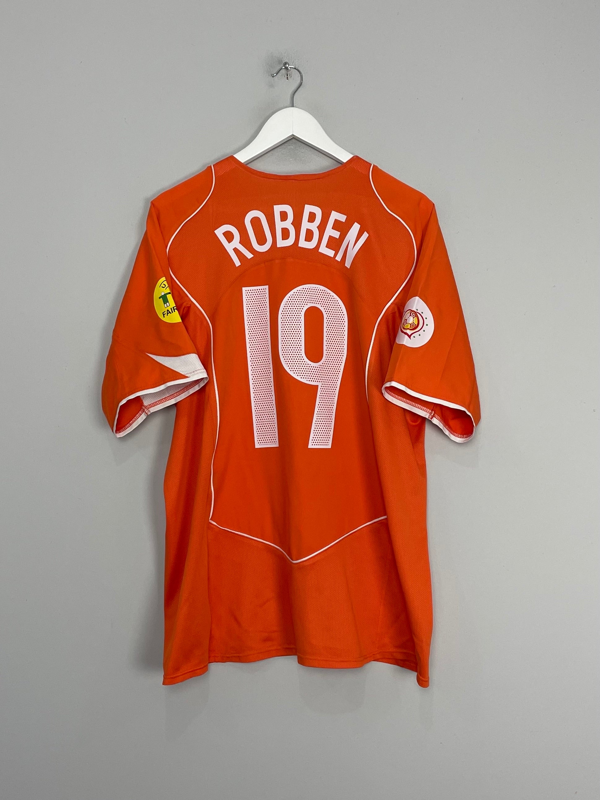 2004/06 NETHERLANDS ROBBEN #19 HOME SHIRT (L) NIKE