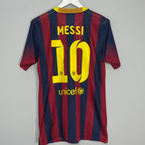 2013/14 BARCELONA MESSI #10 *PLAYER ISSUE* HOME SHIRT (L) NIKE