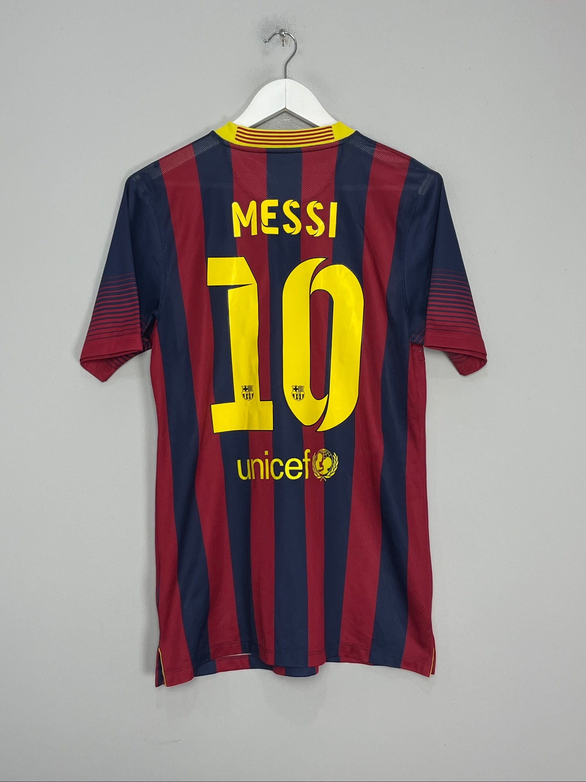 2013/14 BARCELONA MESSI #10 *PLAYER ISSUE* HOME SHIRT (L) NIKE