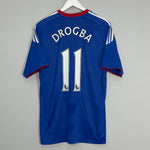 2010/11 CHELSEA DROGBA #11 HOME SHIRT (M) ADIDAS