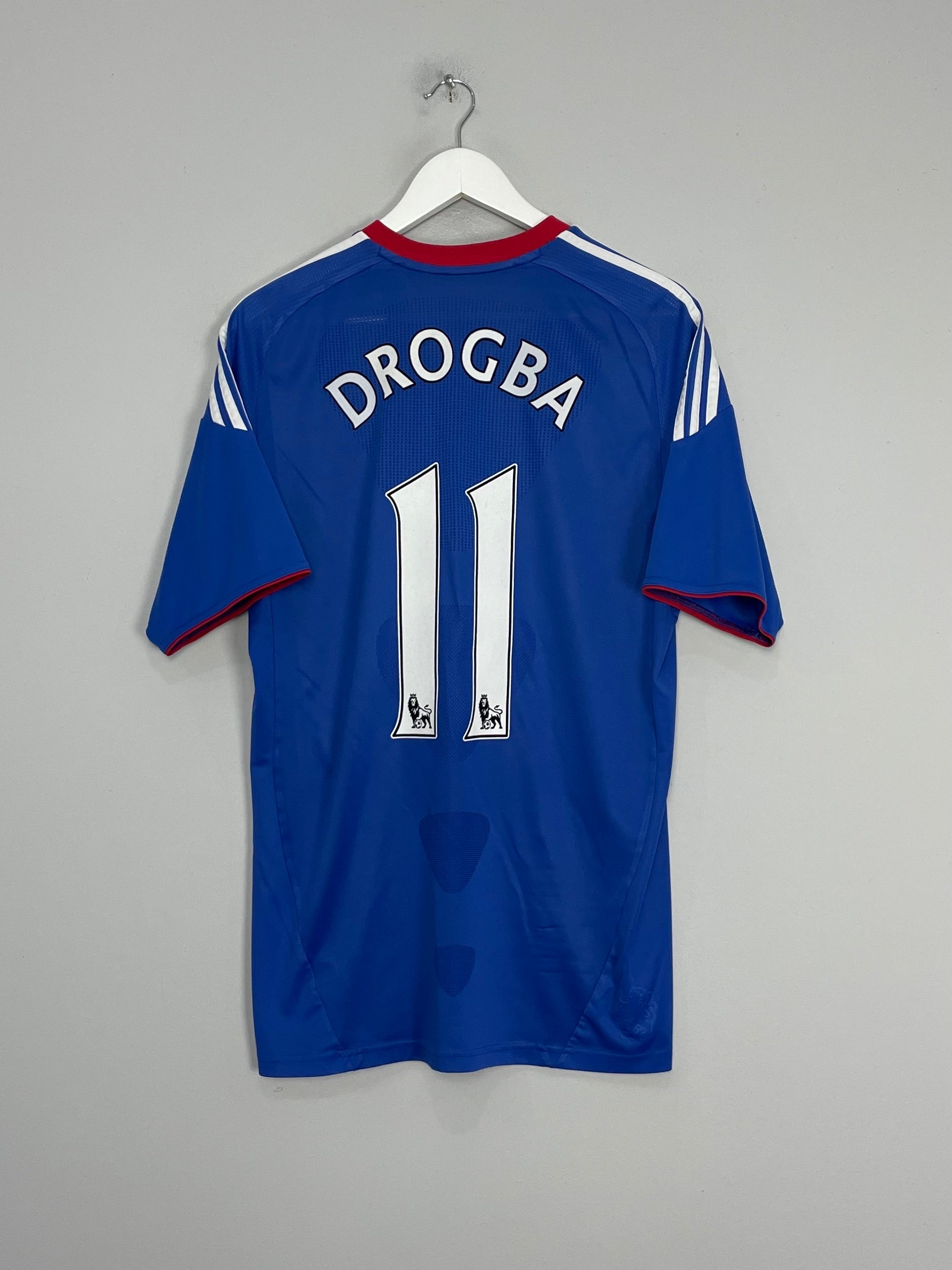 2010/11 CHELSEA DROGBA #11 HOME SHIRT (M) ADIDAS