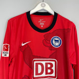 2010/11 HERTHA BERLIN NIEMEYER #18 *PLAYER ISSUE* L/S AWAY SHIRT (XL) NIKE