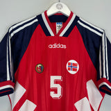 1994 NORWAY BJORNBYE #5 HOME SHIRT (M) ADIDAS