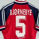 1994 NORWAY BJORNBYE #5 HOME SHIRT (M) ADIDAS