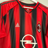 2004/05 AC MILAN KAKA #22 *PLAYER ISSUE* HOME SHIRT (L) ADIDAS