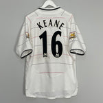 2003/05 MANCHESTER UNITED KEANE #16 AWAY SHIRT (L) NIKE