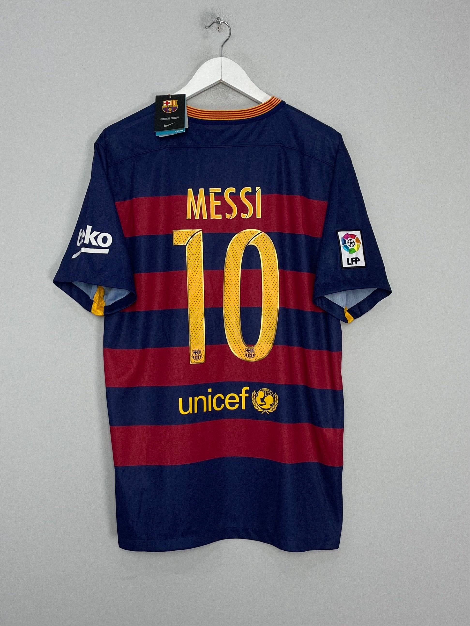 2015/16 BARCELONA MESSI #10 *BNWT* HOME SHIRT (XL) NIKE