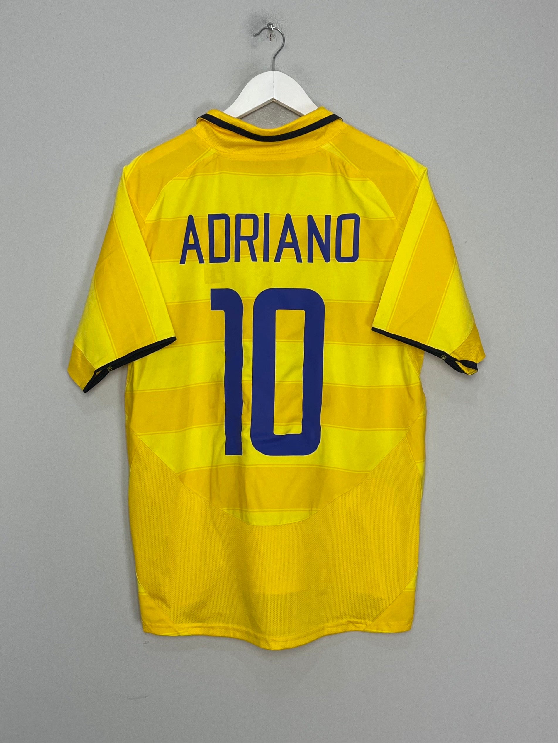 2003/04 INTER MILAN ADRIANO #10 AWAY SHIRT (M) NIKE