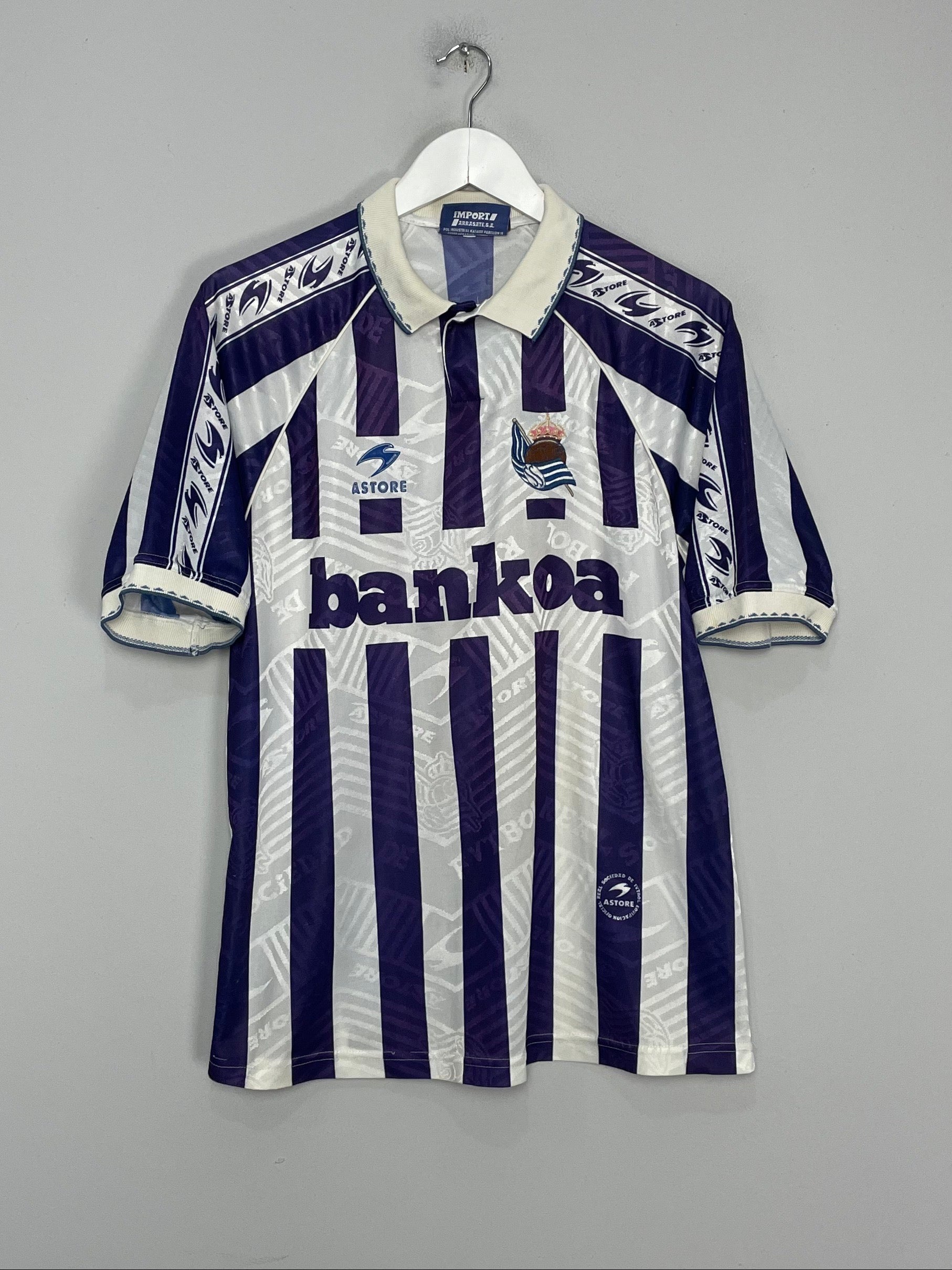 1994/95 REAL SOCIEDAD HOME SHIRT (L) ASTORE