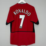 2002/04 MANCHESTER UNITED RONALDO #7 HOME SHIRT (M) NIKE