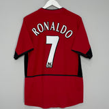 2002/04 MANCHESTER UNITED RONALDO #7 HOME SHIRT (M) NIKE