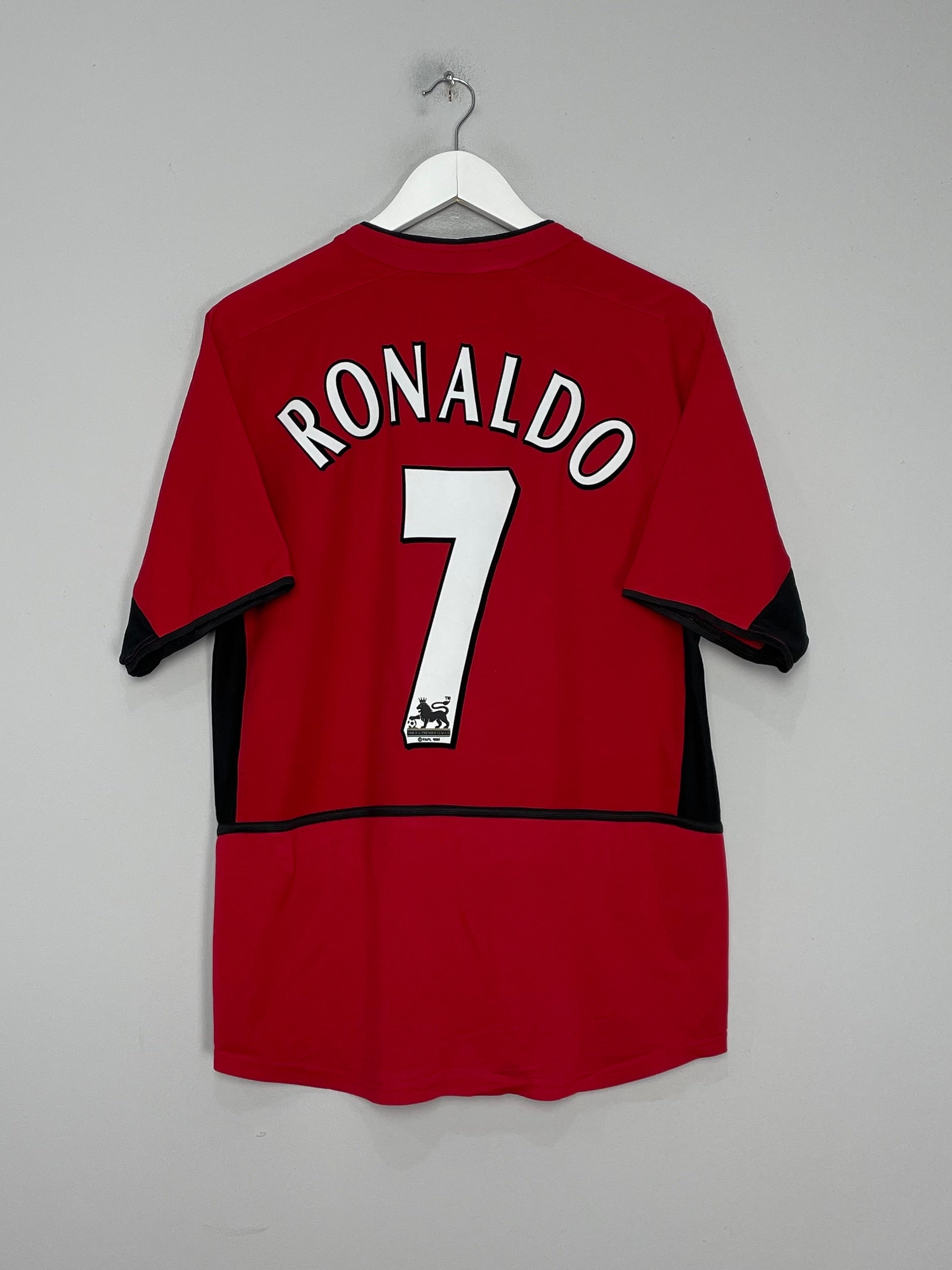 2002/04 MANCHESTER UNITED RONALDO #7 HOME SHIRT (M) NIKE