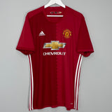 2016/17 MANCHESTER UNITED IBRAHIMOVIC #9 HOME SHIRT (XL) ADIDAS