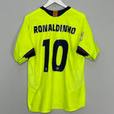 2005/06 BARCELONA RONALDINHO #10 AWAY SHIRT (L) NIKE