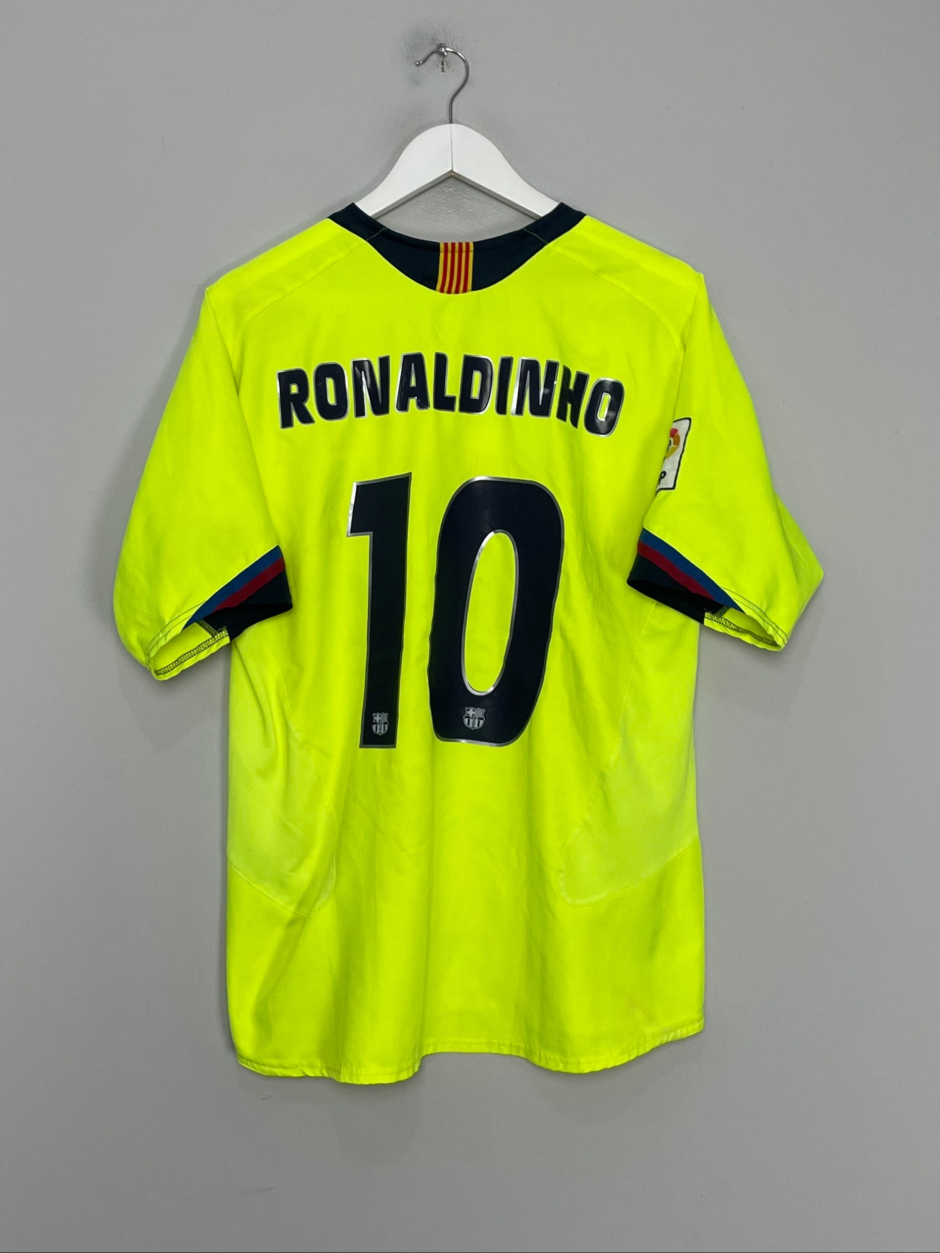 2005/06 BARCELONA RONALDINHO #10 AWAY SHIRT (L) NIKE