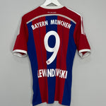 2014/15 BAYERN MUNICH LEWANDOWSKI #9 HOME SHIRT (M) ADIDAS