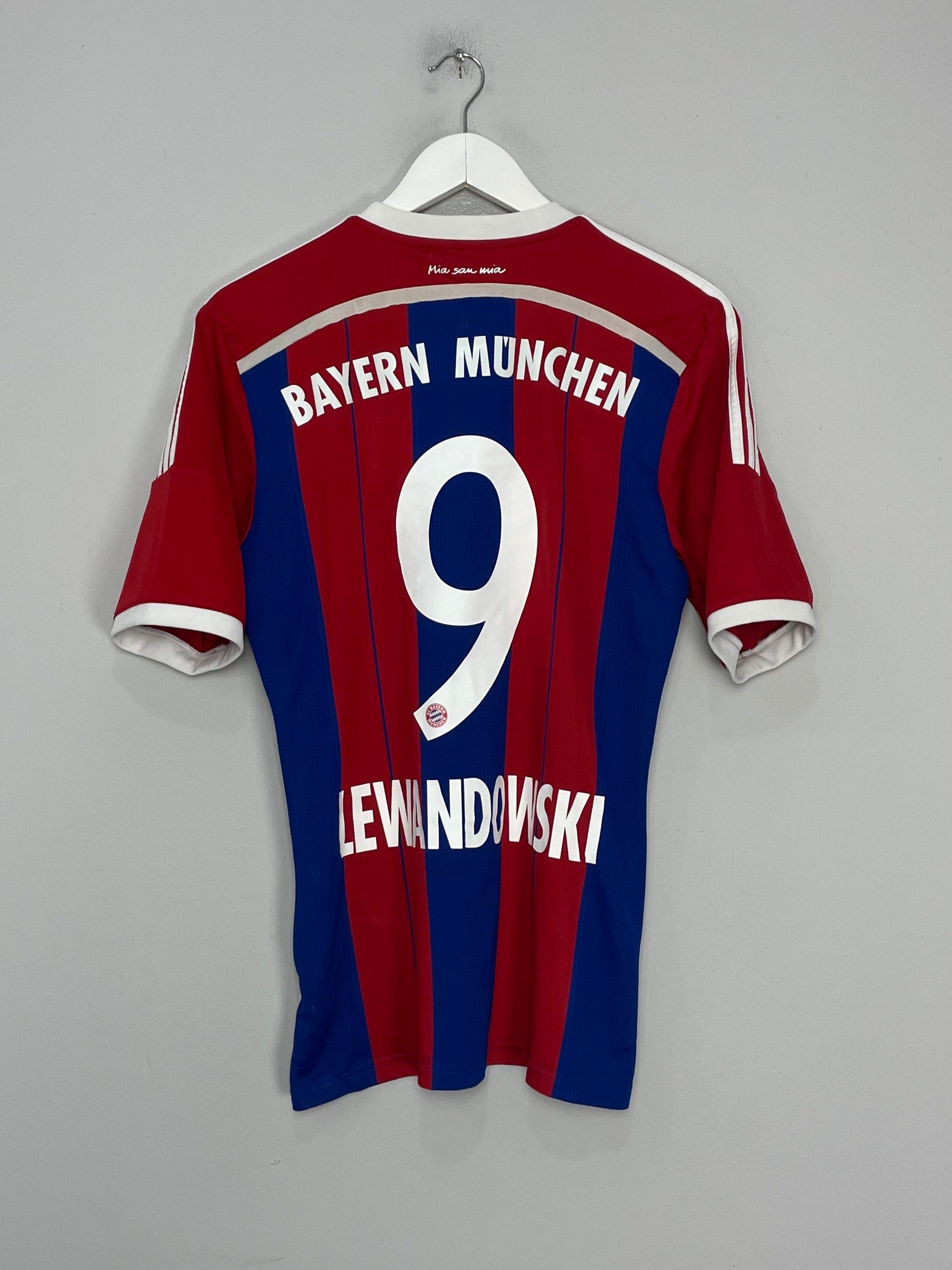 2014/15 BAYERN MUNICH LEWANDOWSKI #9 HOME SHIRT (M) ADIDAS