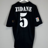 2002/03 REAL MADRID ZIDANE #5 *CENTENARY* AWAY SHIRT (L) ADIDAS