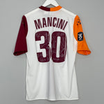 2005/06 ROMA MANCINI #30 *SQUAD SIGNED* MATCH ISSUE AWAY SHIRT (L) DIADORA