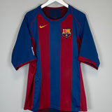 2004/05 BARCELONA RONALDINHO #10 HOME SHIRT (XL) NIKE