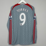 2008/10 LIVERPOOL TORRES #9 L/S AWAY SHIRT (L) ADIDAS