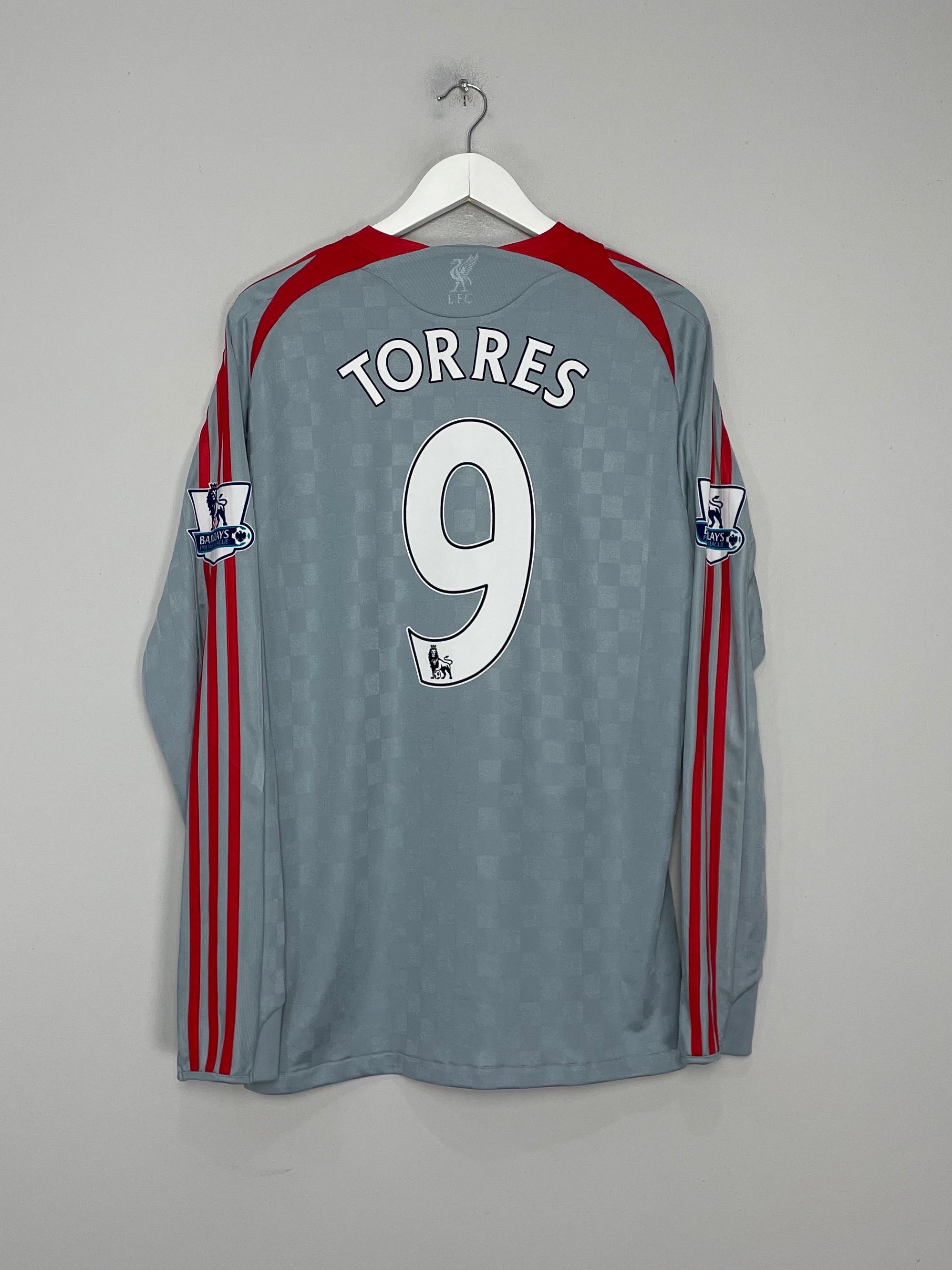 2008/10 LIVERPOOL TORRES #9 L/S AWAY SHIRT (L) ADIDAS