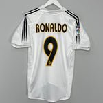 2004/05 REAL MADRID RONALDO #9 HOME SHIRT (S) ADIDAS