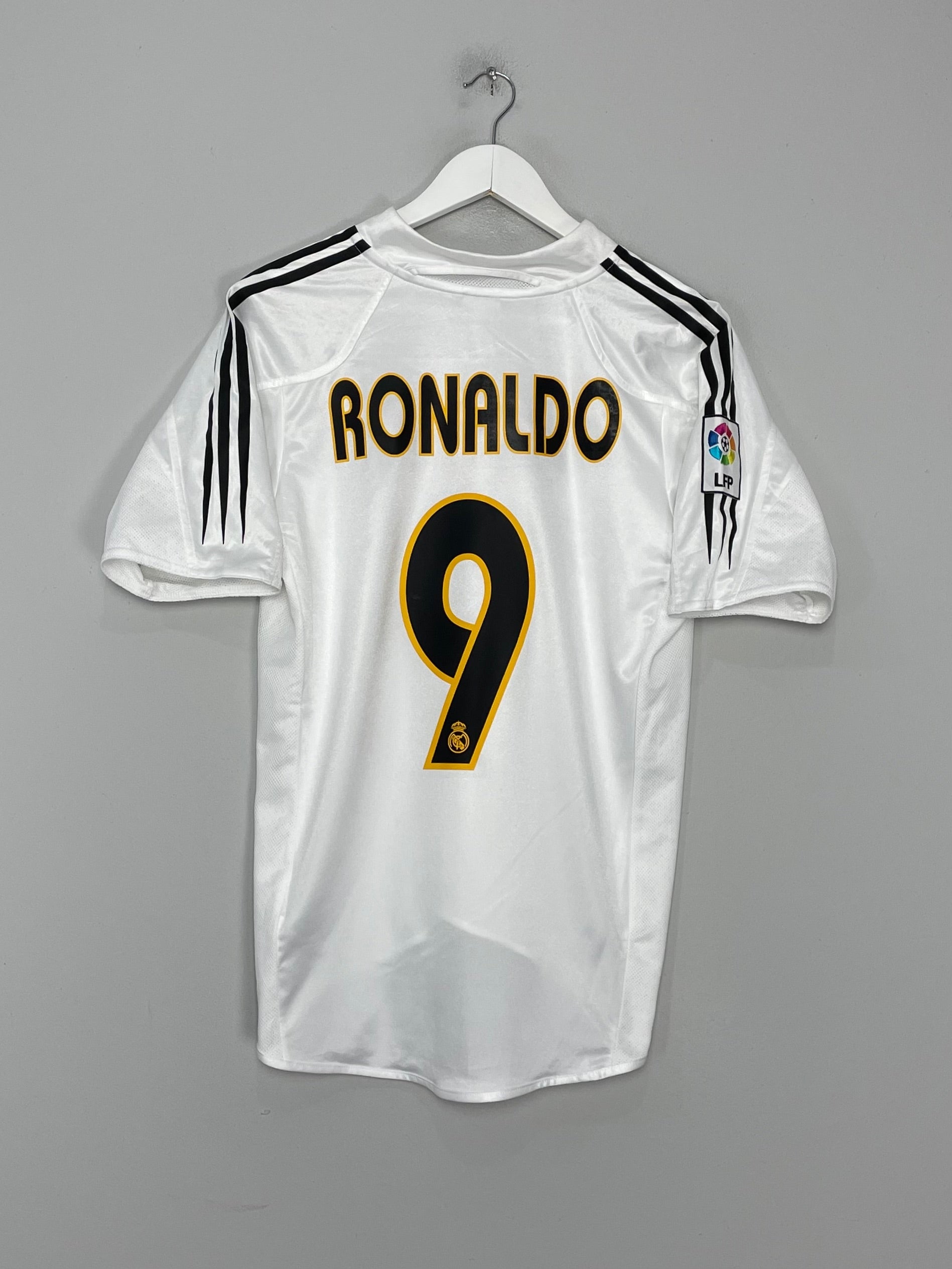 2004/05 REAL MADRID RONALDO #9 HOME SHIRT (S) ADIDAS