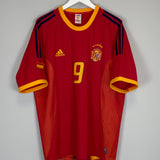 2002/04 SPAIN MORIENTES #9 HOME SHIRT (XL) ADIDAS