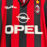 1997/98 AC MILAN WEAH HOME SHIRT (L) LOTTO