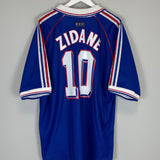 1998/00 FRANCE ZIDANE #10 HOME SHIRT (XL) ADIDAS