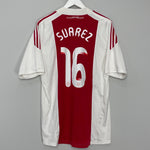 2010/11 AJAX SUAREZ #16 HOME SHIRT (L) ADIDAS