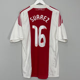 2010/11 AJAX SUAREZ #16 HOME SHIRT (L) ADIDAS