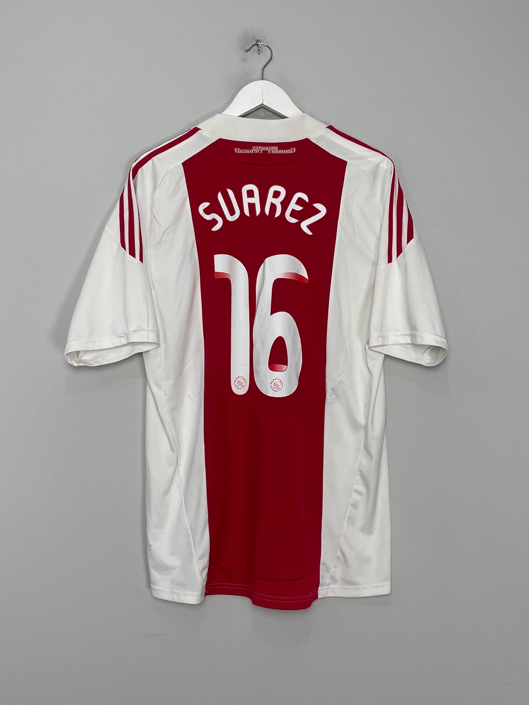 2010/11 AJAX SUAREZ #16 HOME SHIRT (L) ADIDAS