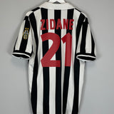 1998/99 JUVENTUS ZIDANE #21 HOME SHIRT (L) KAPPA