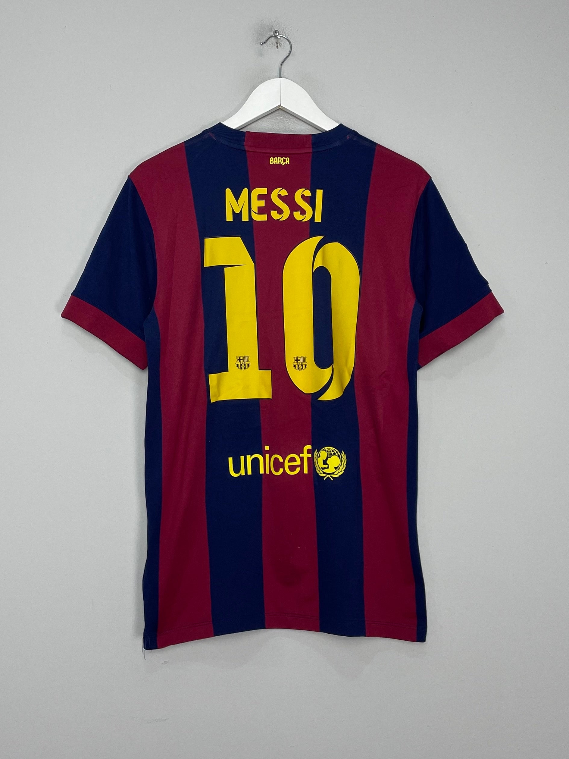 2014/15 BARCELONA MESSI #10 HOME SHIRT (M) NIKE