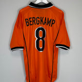 1998/00 NETHERLANDS BERGKAMP #8 HOME SHIRT (L) NIKE