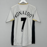 2006/08 MANCHESTER UNITED RONALDO #7 AWAY SHIRT (M) NIKE