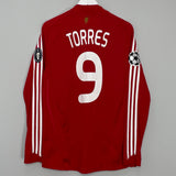 2008/10 LIVERPOOL TORRES #9 C/L L/S HOME SHIRT (M) ADIDAS